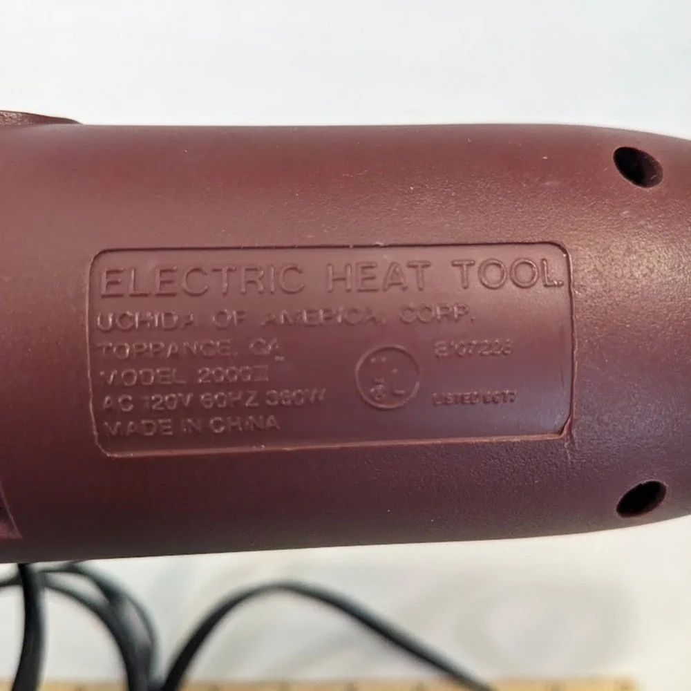 Marvy Uchida Embossing Heat Tool Model 2000II Purple Crafting Tool w/ Box Works